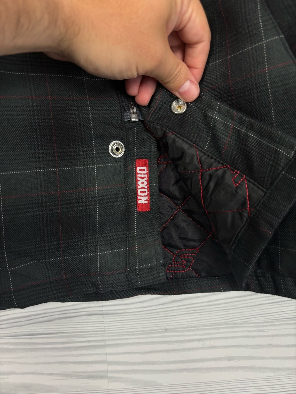 DIXXON FORM AND FUNCTION LIMITED EDITION SNAP ON QUILTED JACKET DUPE LARGE - Picture 8 of 12